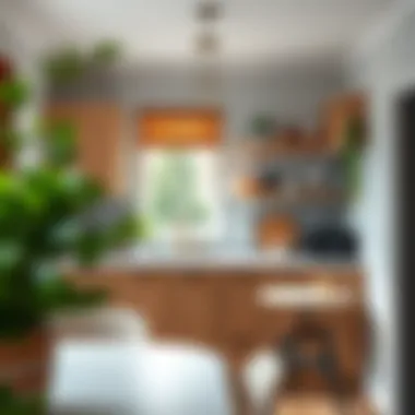 Stylish small kitchen layout maximizing space