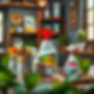 DIY pest control products on a table