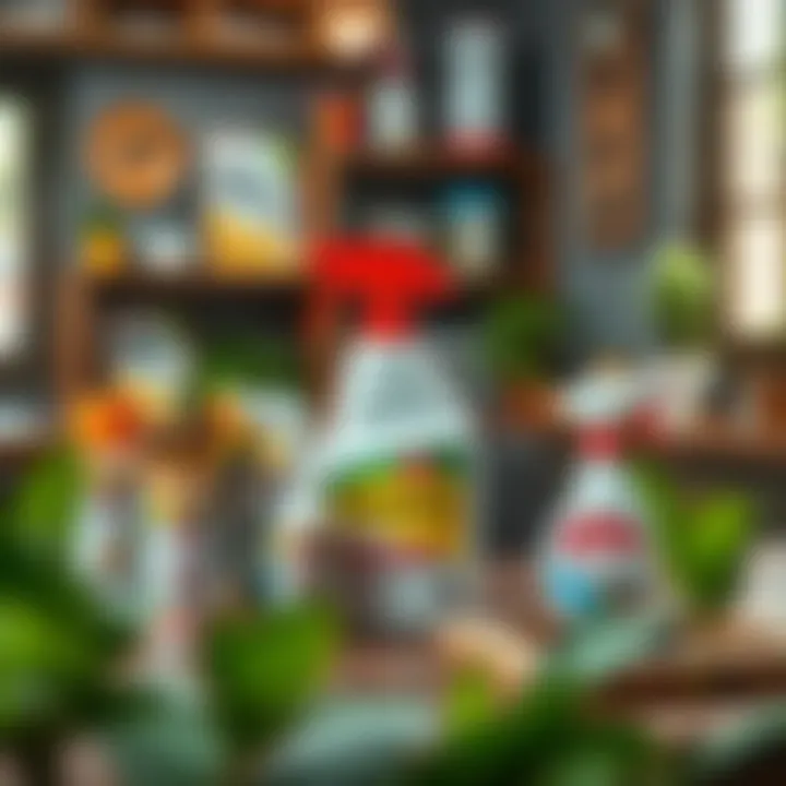 DIY pest control products on a table