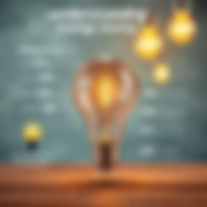 Infographic showing energy savings from using energy-efficient bulbs