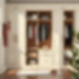 Elegant wardrobe organization