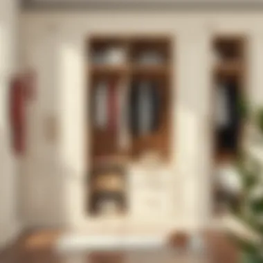 Elegant wardrobe organization