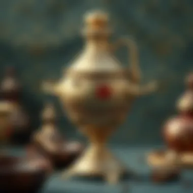 Exquisite Designs of the Yakut Samovar Detail shot of the exquisite designs on a Yakut samovar