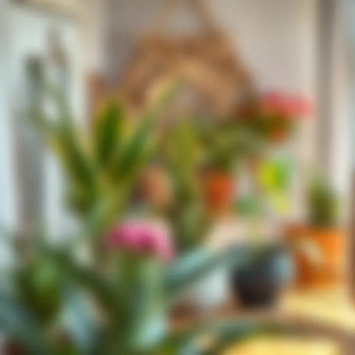 Creative use of plants in summer home decoration