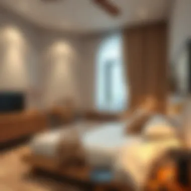 Stylish bedroom with a balance of aesthetics and functionality